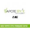 Base : Vapote Style - 50/50% - 0.00 mg/mL
Dernière mise à jour le : 18-05-2017 Base : Vapote Style - 50/50% - 0.00 mg/mL
Dernière mise à jour le : 18-05-2017